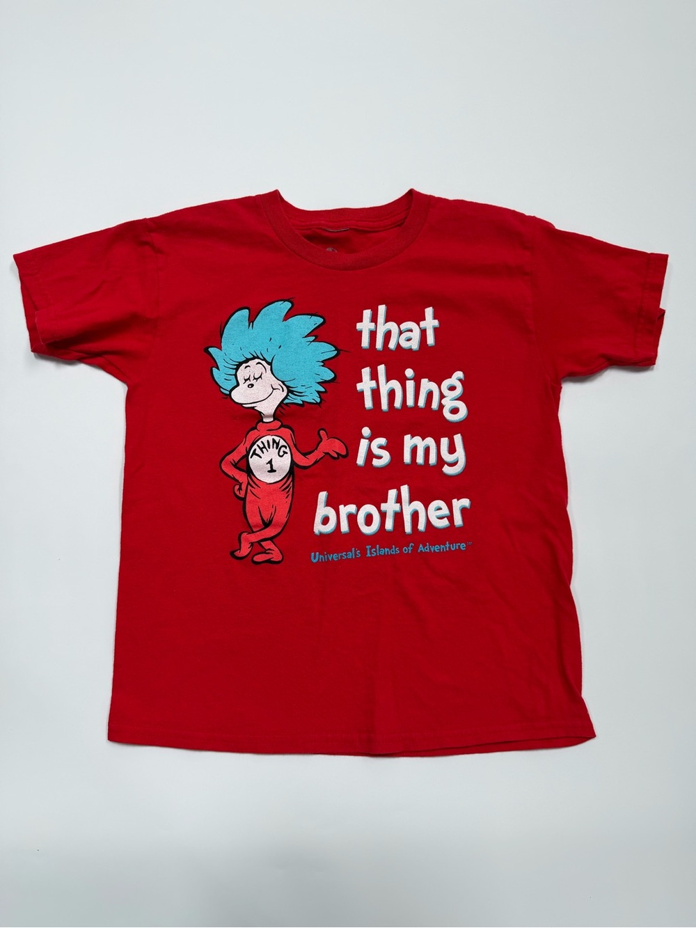 Red 'That Thing Is My Brother' Kids Graphic Tee Size Small